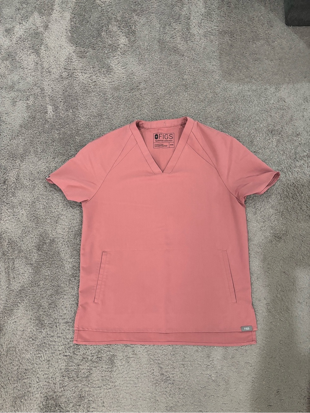 XXS FIGS Pink Scrub Top